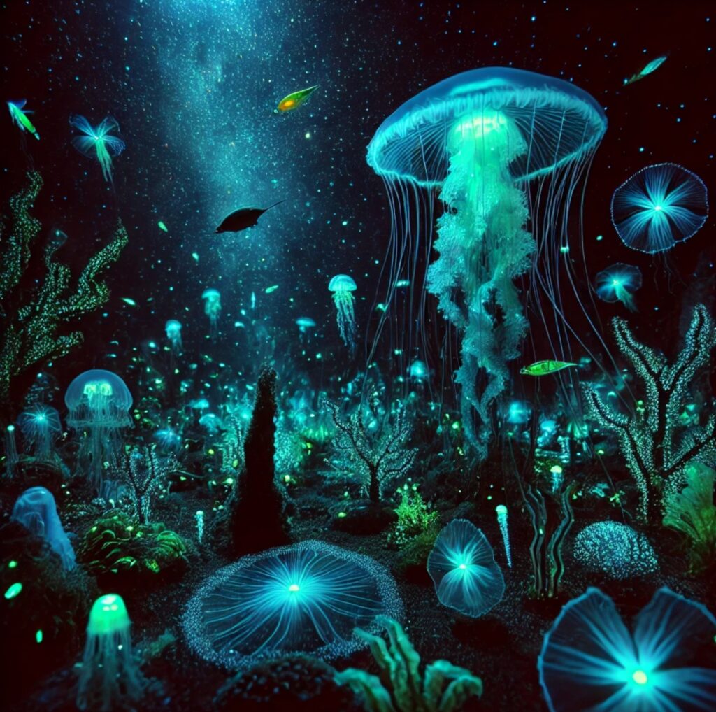 bioluminescent